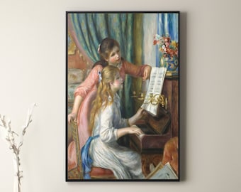 ピエール＝オーギュスト・ルノワール「ピアノを弾く二人の少女」1892年