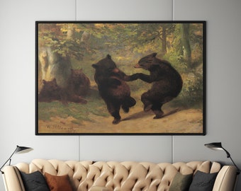Amazon.com: Bear Dance a Fine Art Print by William Holbrook