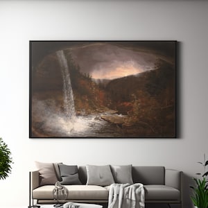 Thomas Cole Kaatersstill Falls Leinwand / Poster Wand Kunst Reproduktion, Amerikanische Landschaftsmalerei Druck