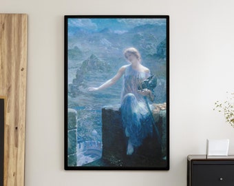 The Valkyrie's Vigil by Edward Robert Hughes 1909 | Pre-raphaelite