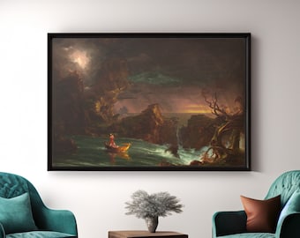 Thomas Cole Voyage of Life: Manhood Canvas Print - Hudson River Art