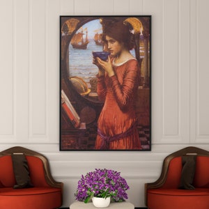 John William Waterhouse Destiny Canvas/Poster Art Reproduction, Romanticism Art Print, Mythology Wall Art, Waterhouse Print