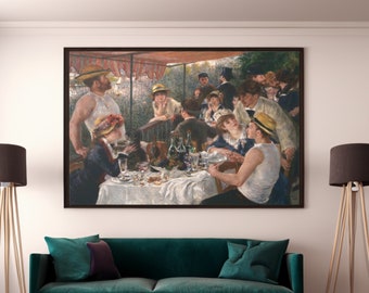 Renoir 'Luncheon of the Boating Party' Impressionist Painting Print