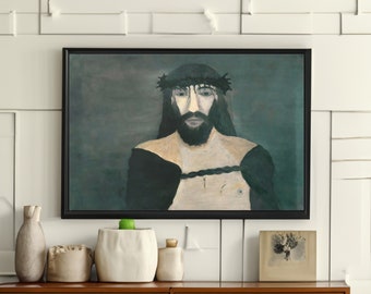 Naïeve kunstprint Horace Pippin 'Christus gekroond met doornen'