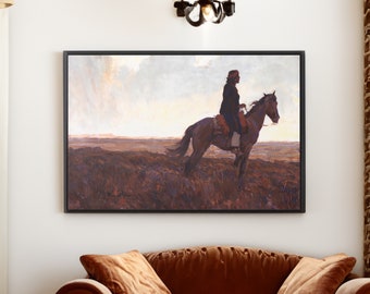 Maynard Dixon The Navajo Canvas/Poster Art Reproduction, Western Art Print, Southwestern Wall Art, Impressionist Painting, Horse Lover Gift