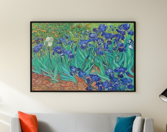 ゴッホ作「アイリス」（1889年）絵画アートプリント｜ゴッホプリント