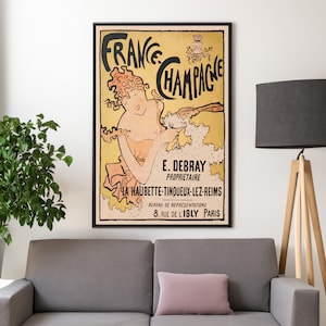 Pierre Bonnard France Champagne Canvas/Poster Wall Art Reproduction, Vintage Kitchen Painting Print