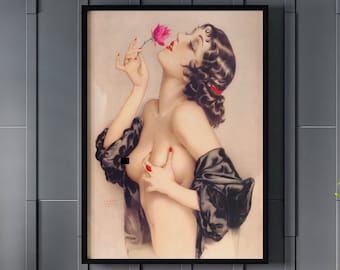 Alberto Vargas 'Memories of Olive' Art Print: Pin-Up Girl Canvas/Poster