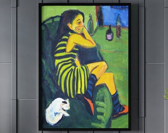 Ernst Ludwig Kirchner 'female Artist' Expressionism Art Print - Etsy