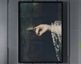 Moody Victorian Portrait Print: Dark Academia Surreal Art