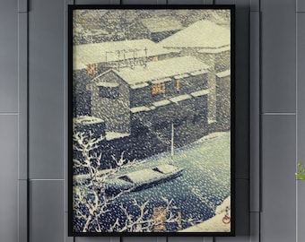 Impresión Hasui Kawase Ochanomizu: Arte paisajístico Shin Hanga