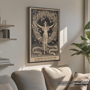 Walter Crane A Garland for May Day Canvas Wall Art