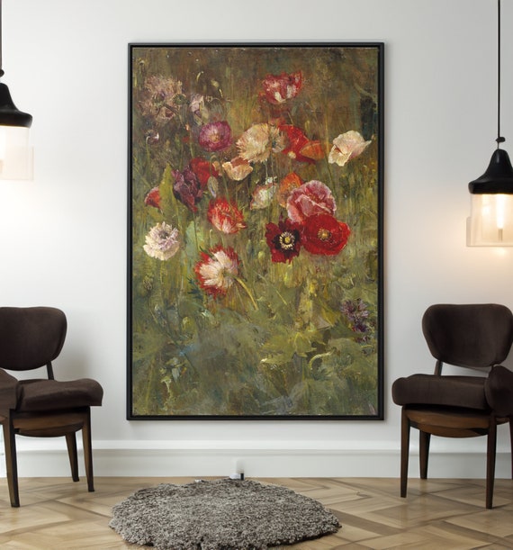 Antique Replica Poppies Art Print Antique Replica Poppies Art Print