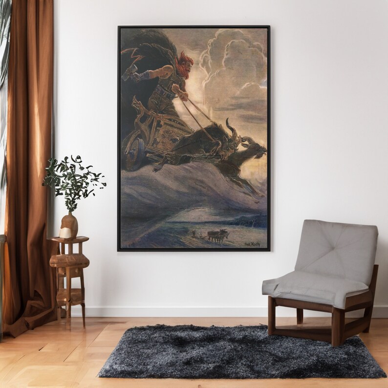 Donar Thor by Max Friedrich Koch Canvas Wall Art