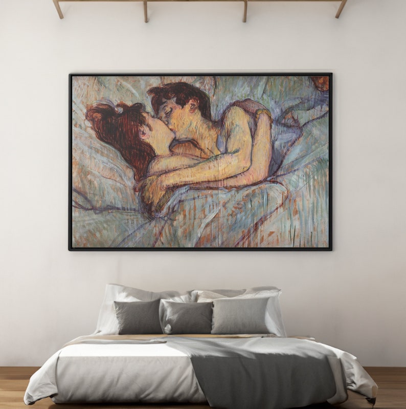 Henri de Toulouse Lautrec In Bed The Kiss Print