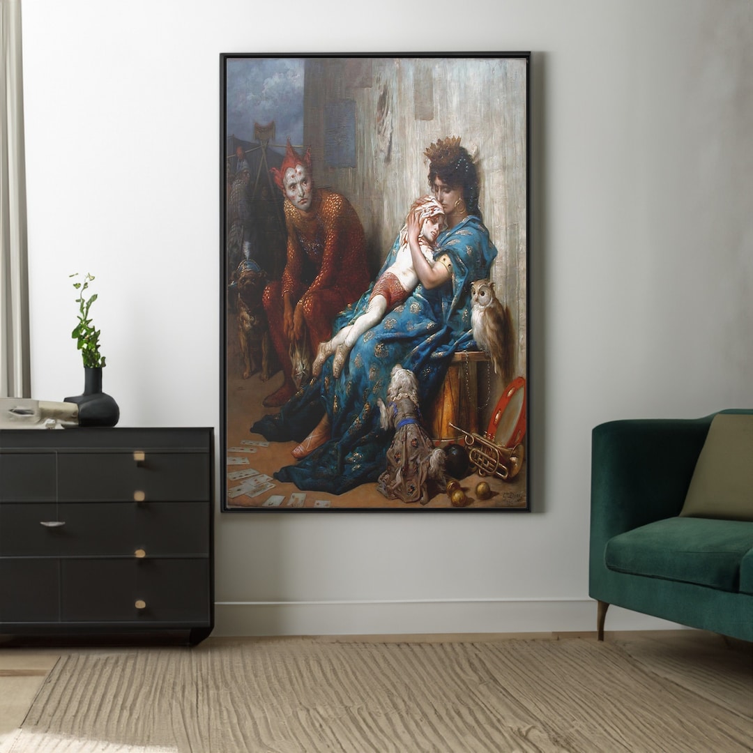 Gustave Dore the Acrobats Canvas/poster Wall Art Reproduction, Famous