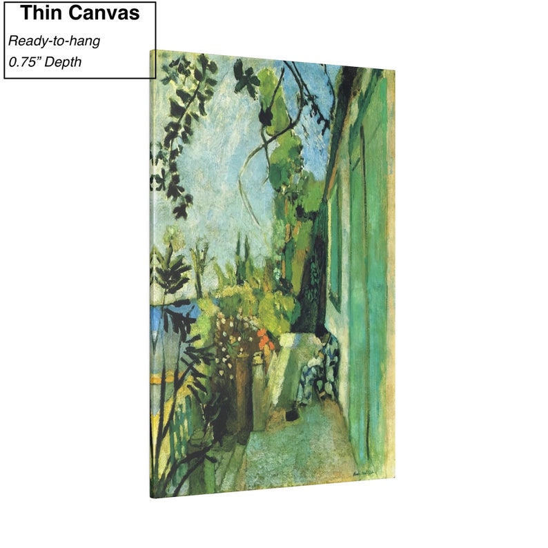 Reproducción de lienzo/póster de La Terraza de Saint Tropez de Henri Matisse Thin Canvas