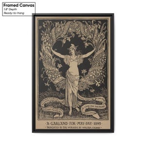 Walter Crane A Garland for May Day Art Framed