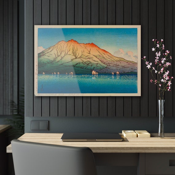 川瀬巴水 桜島版画 新版画 日本の風景画 - Etsy 日本
