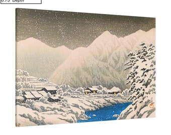 川瀬巴水「日本の冬景色」版画：新版画複製 - Etsy 日本