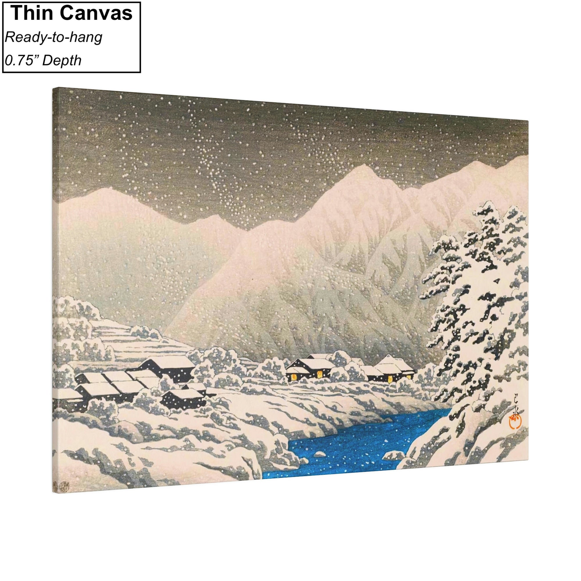 川瀬巴水「日本の冬景色」版画：新版画複製 - Etsy 日本