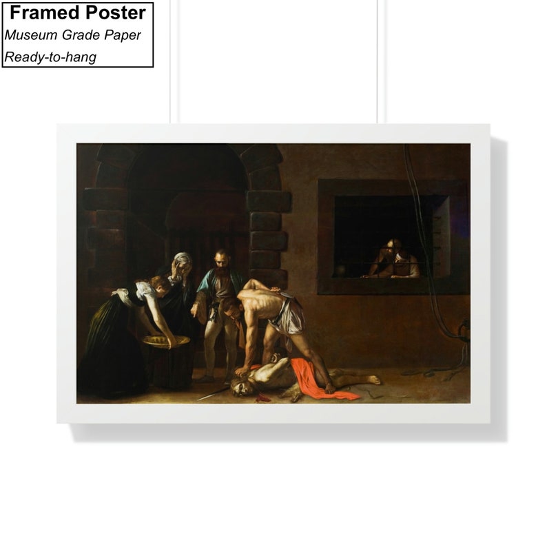 Caravaggio 'beheading of St John' Art Print, Baroque Renaissance Poster ...