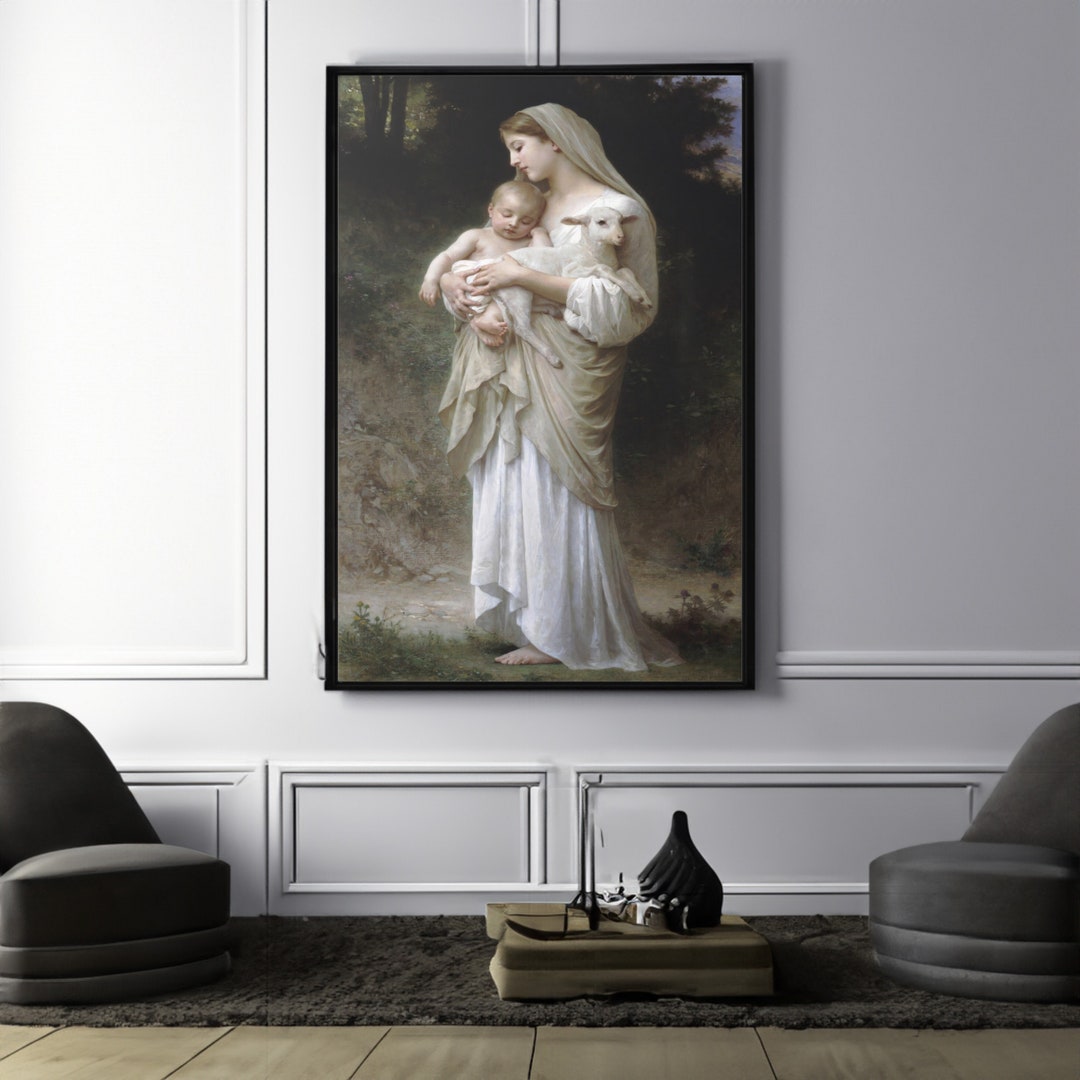 William Adolphe Bouguereau Innocence Canvas Wall Art Reproduction ...
