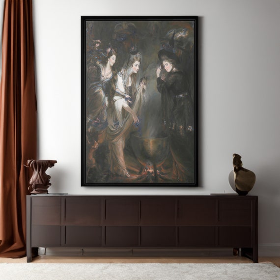 macbeth/WARA3 wide↑↓/【希少カラー】 J. Wright - An English Country Performance of Macbeth - The