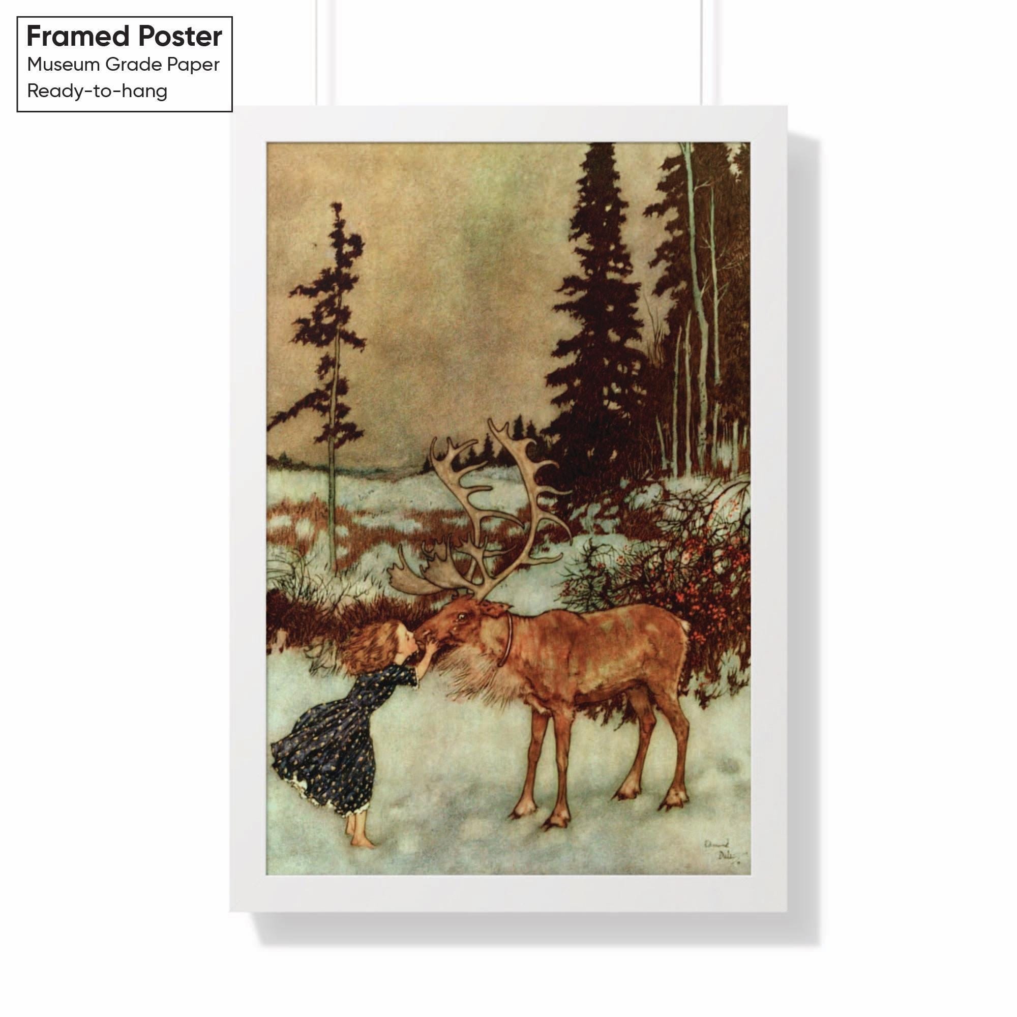 The Snow Queen by Edmund Dulac Canvas Wall Art, Fairytale Print - Etsy