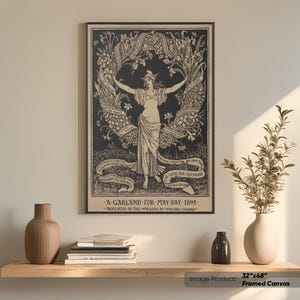 Walter Crane A Garland for May Day Print