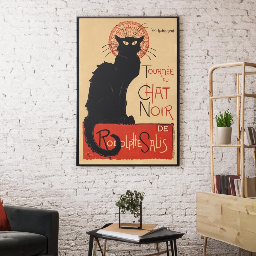 Tournee Du Chat Noir by Theophile Alexandre Steinlen Canvas/poster Wall ...