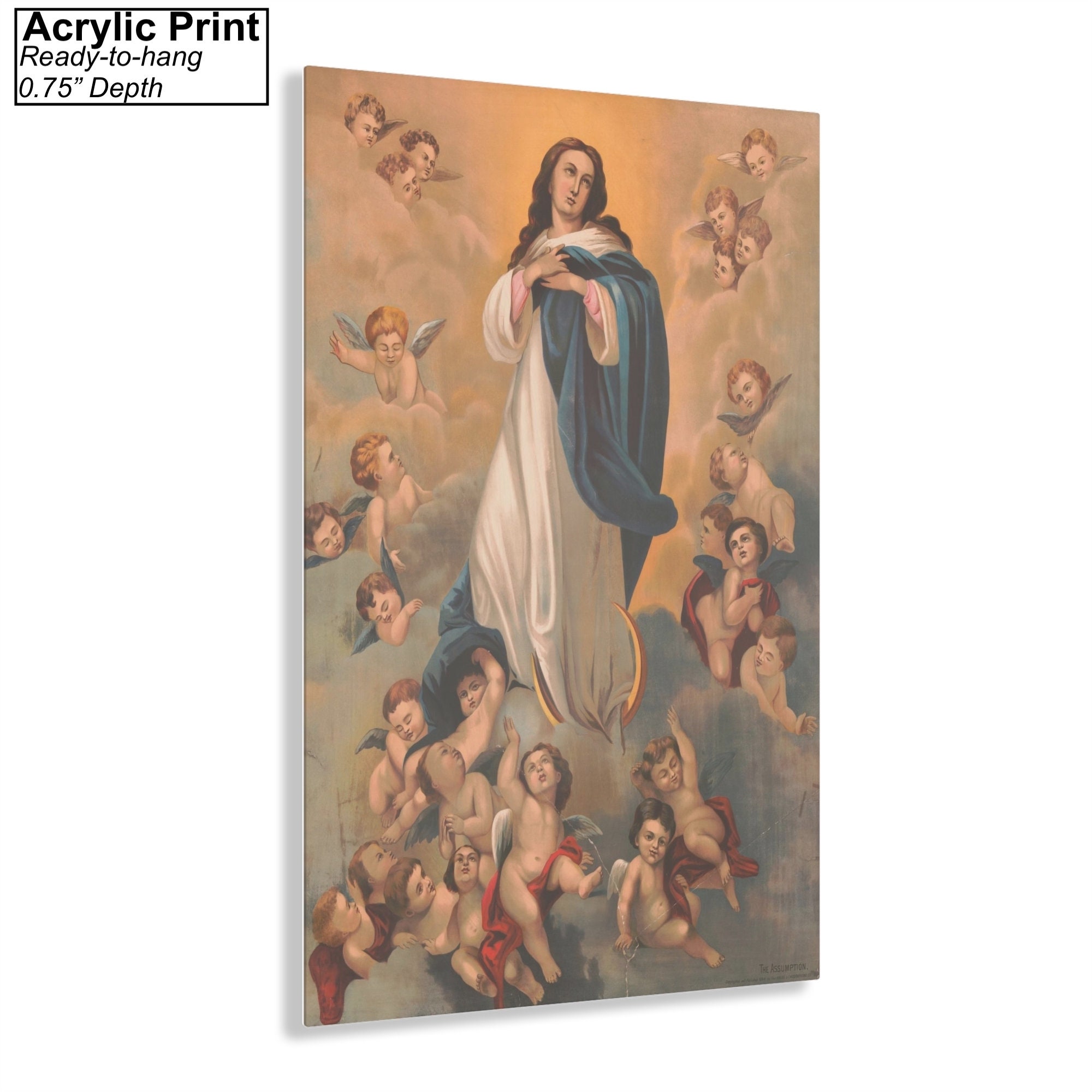 The Assumption of Mary Canvas/poster Wall Art Reproduction, Vintage ...