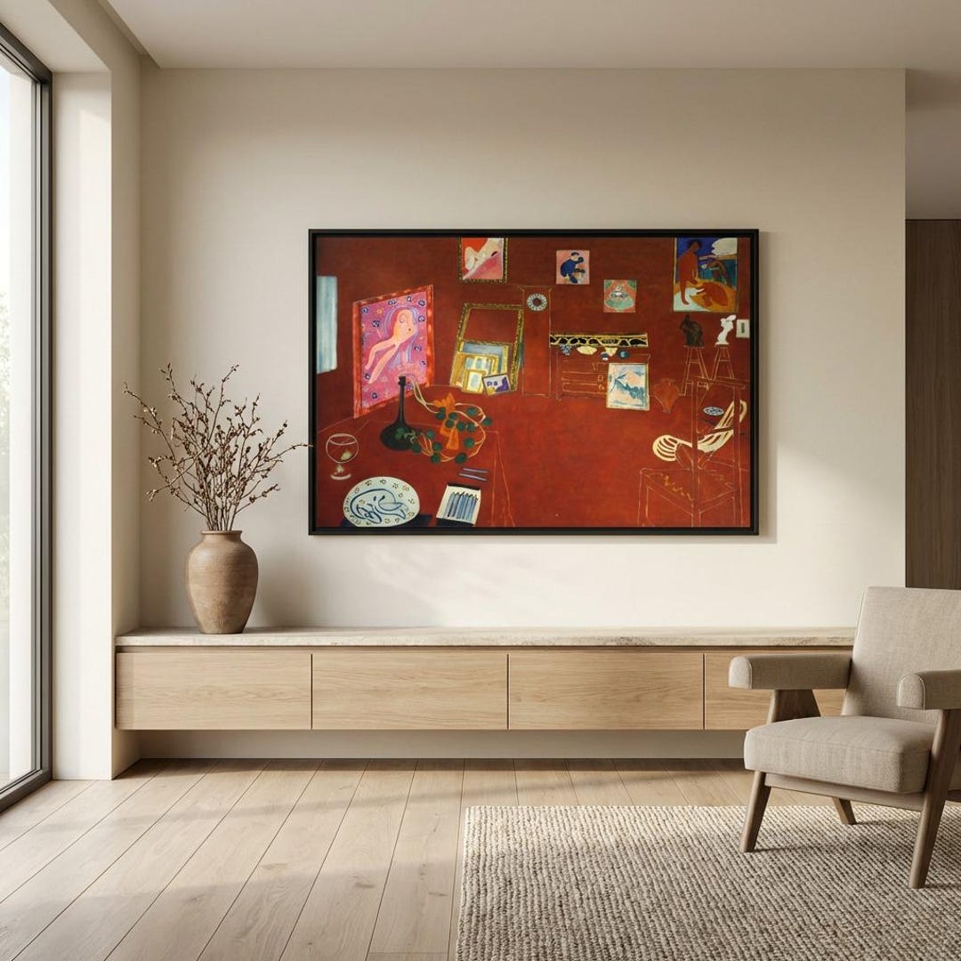 Henri Matisse 'the Red Studio' Art Print: Expressionism Museum