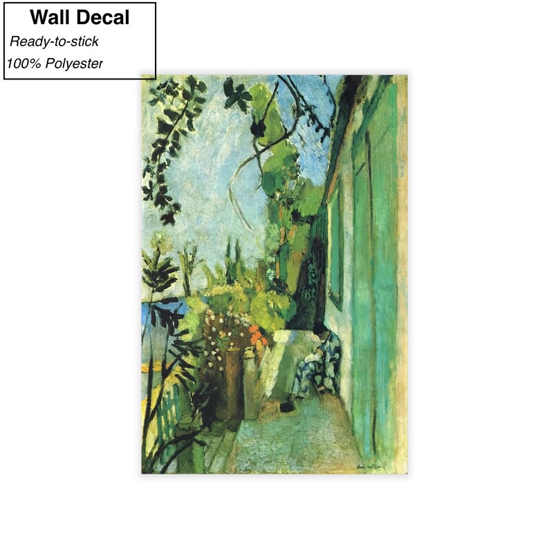 Reproducción de lienzo/póster de La Terraza de Saint Tropez de Henri Matisse Wall Decal