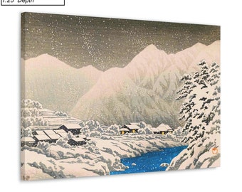 川瀬巴水「日本の冬景色」版画：新版画複製 - Etsy 日本