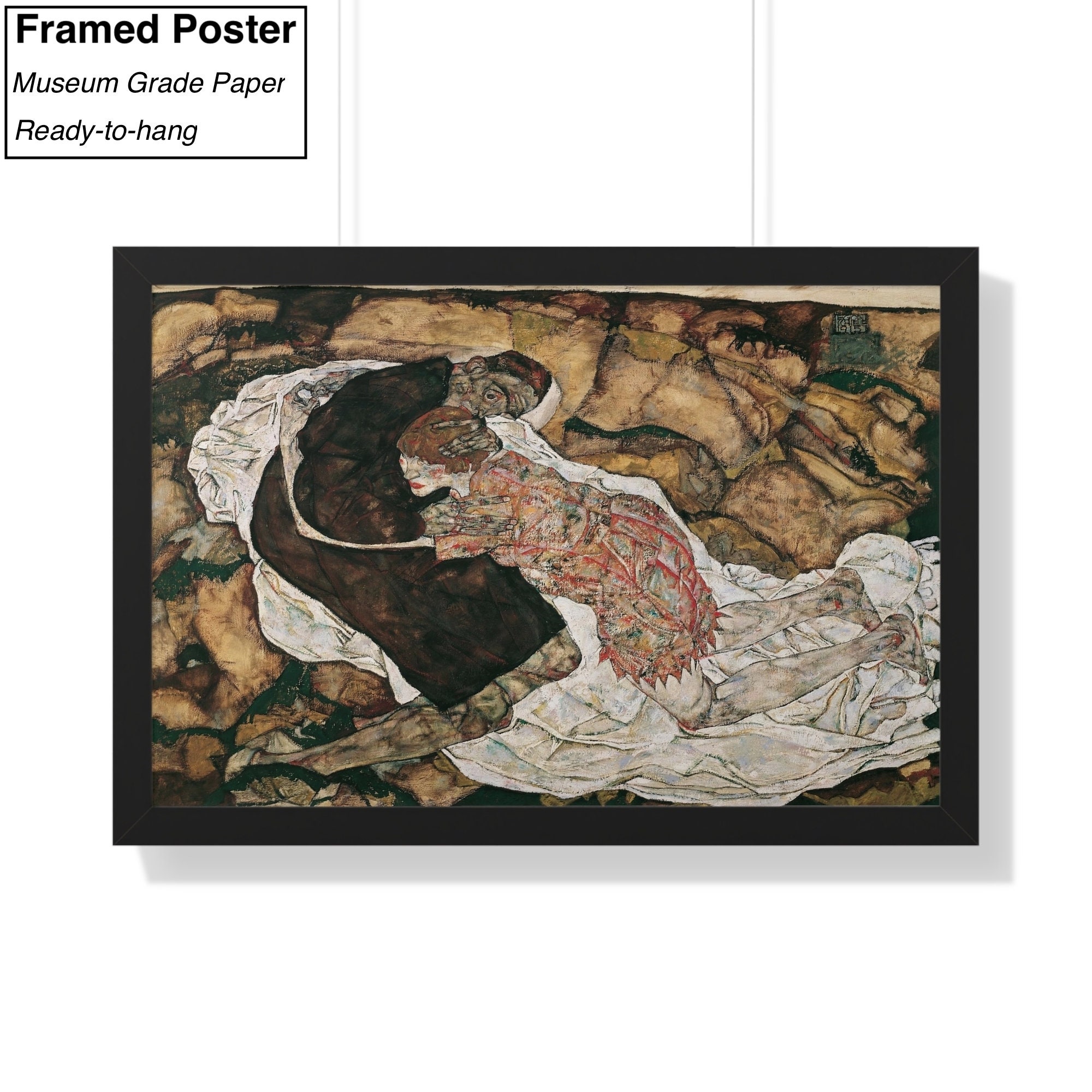 Buy Egon Schiele 'death and the Maiden' Abstract Expressionism
