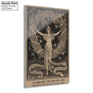 Walter Crane A Garland for May Day Acrylic Print