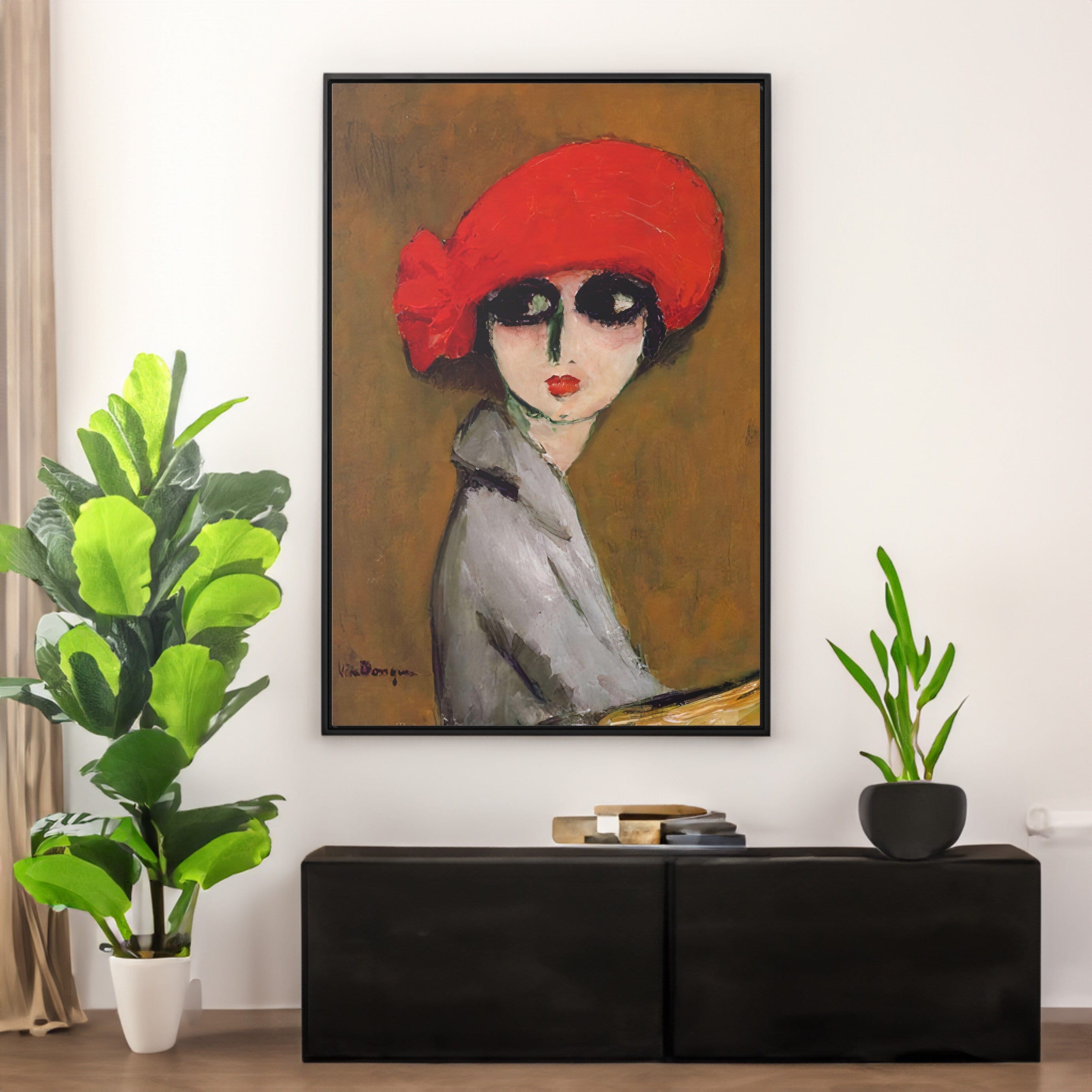 Kees van Dongen、超希少画集より、新品額装付、絵画 Kees van Dongen - La amapola de maíz - Fauvismo Lámina artística