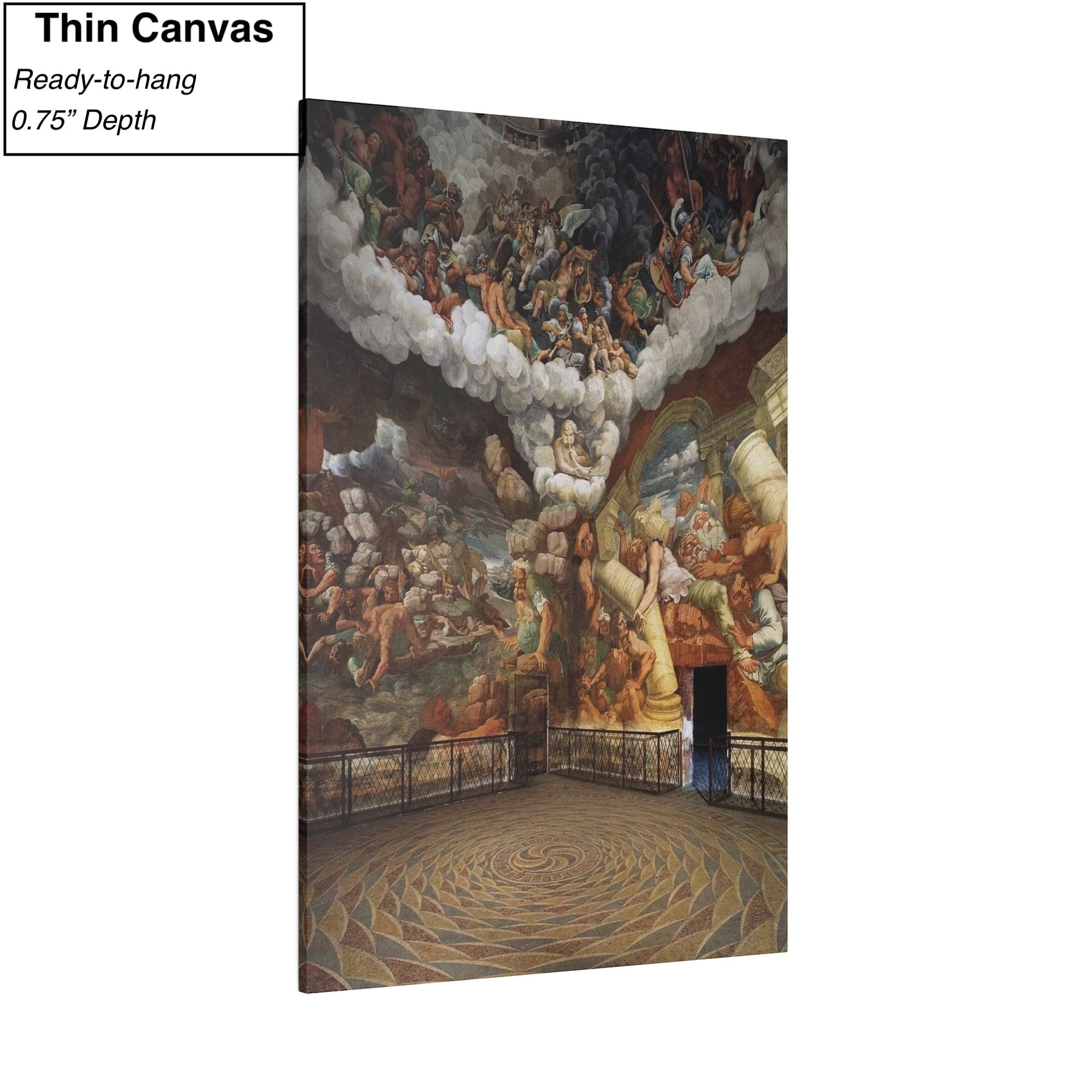 Fall Renaisance Giulio Romano Fall of the Giants Renaissance Print: Canvas or Poster ...