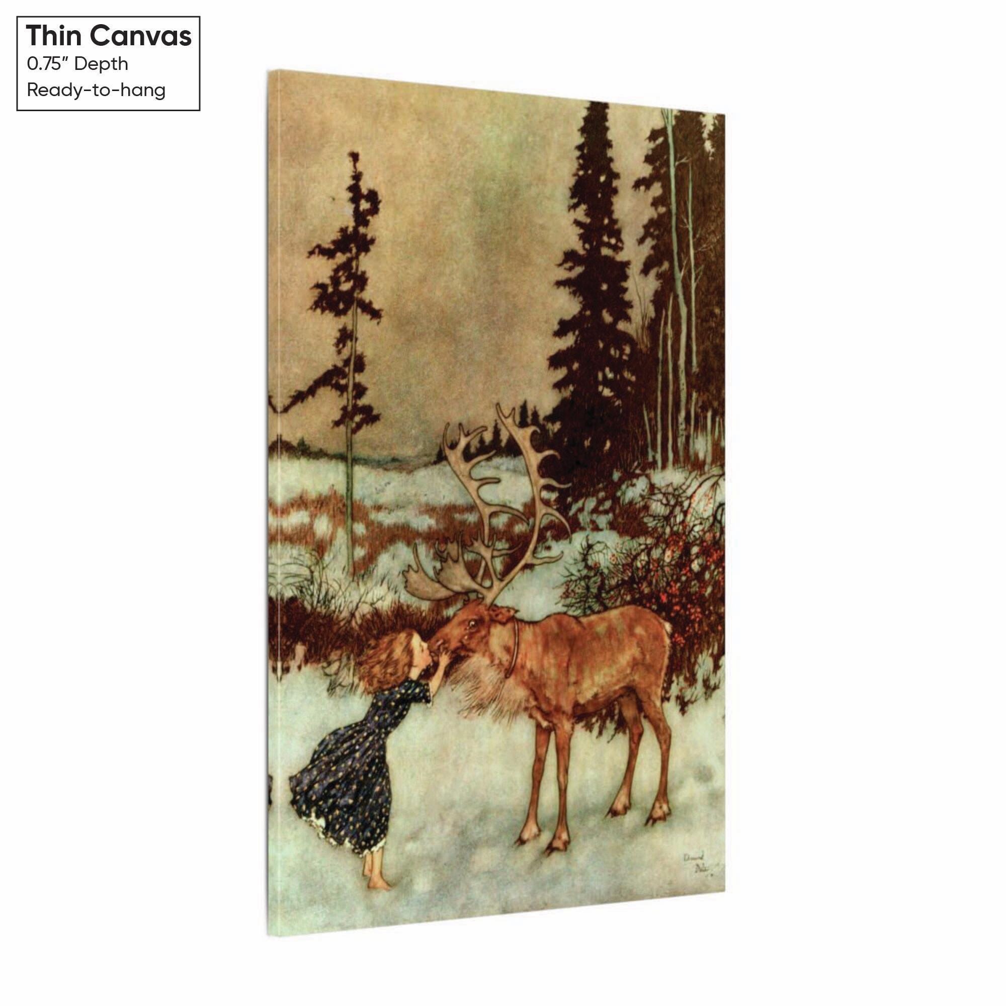 The Snow Queen by Edmund Dulac Canvas Wall Art, Fairytale Print - Etsy