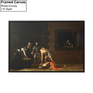 Caravaggio 'beheading of St John' Art Print, Baroque Renaissance Poster ...
