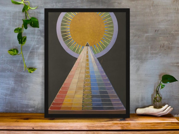 ヒルマ・アフ・クリントの祭壇画 No.1 アートプリント：カラフルな抽象