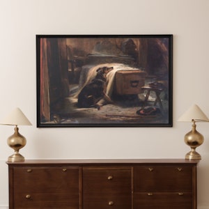 Old Shepherds Chief Mourner by Edwin Landseer Painting Print