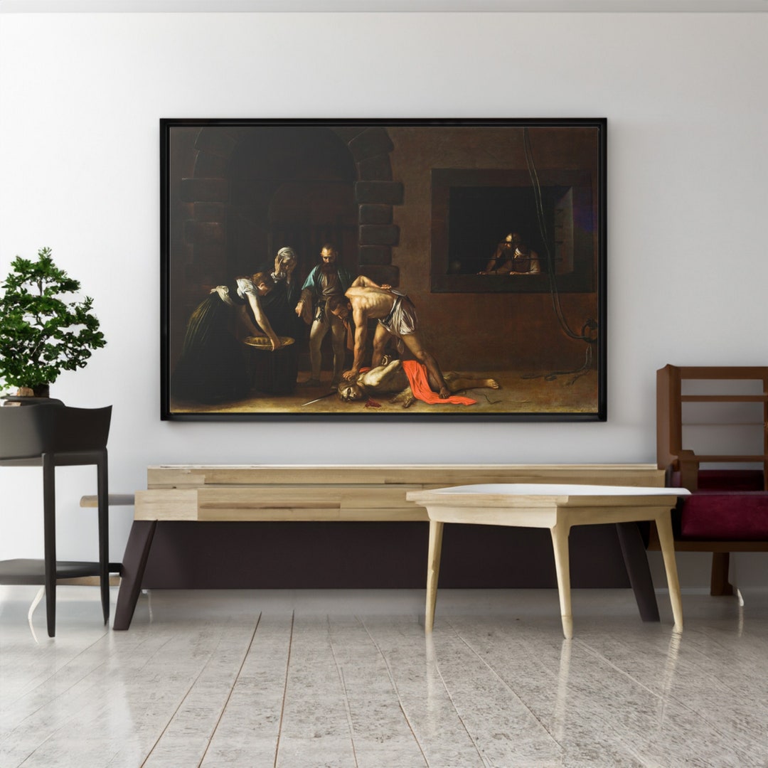 Caravaggio 'beheading of St John' Art Print, Baroque Renaissance Poster ...