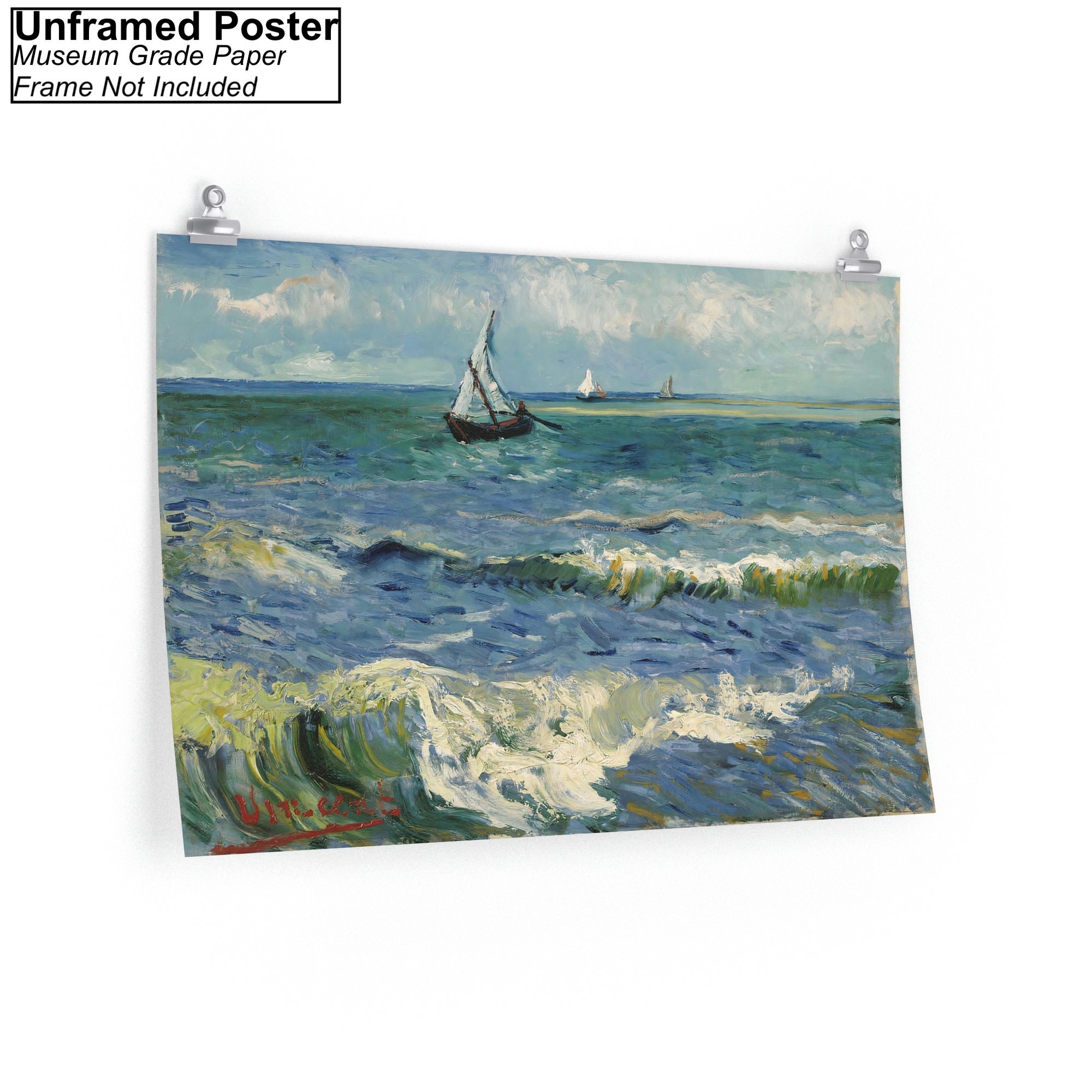 Vincent Van Gogh Seascape Near Les Saintes Maries De La Mer