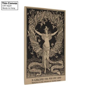 Walter Crane A Garland for May Day Canvas