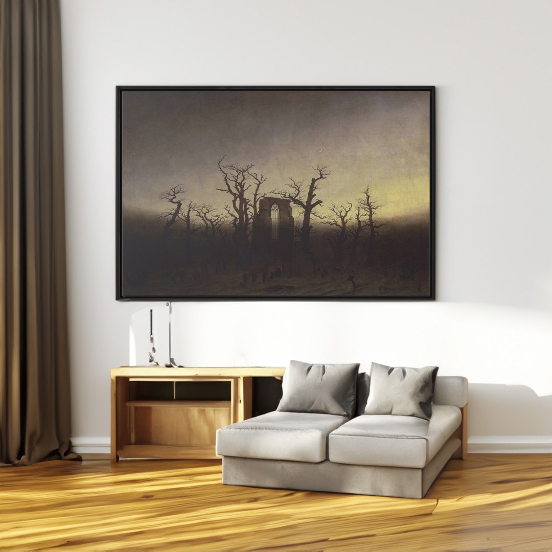 Caspar David Friedrich, Abbey in the Oakwood, Romanticism Art Print - Etsy