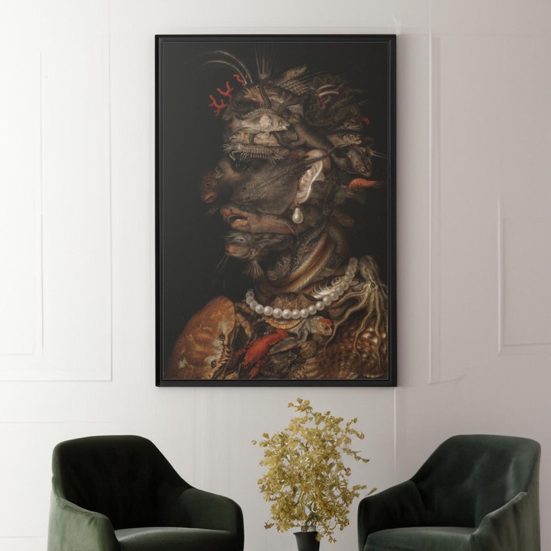 Giuseppe Arcimboldo Water Canvas/poster Wall Art Reproduction ...