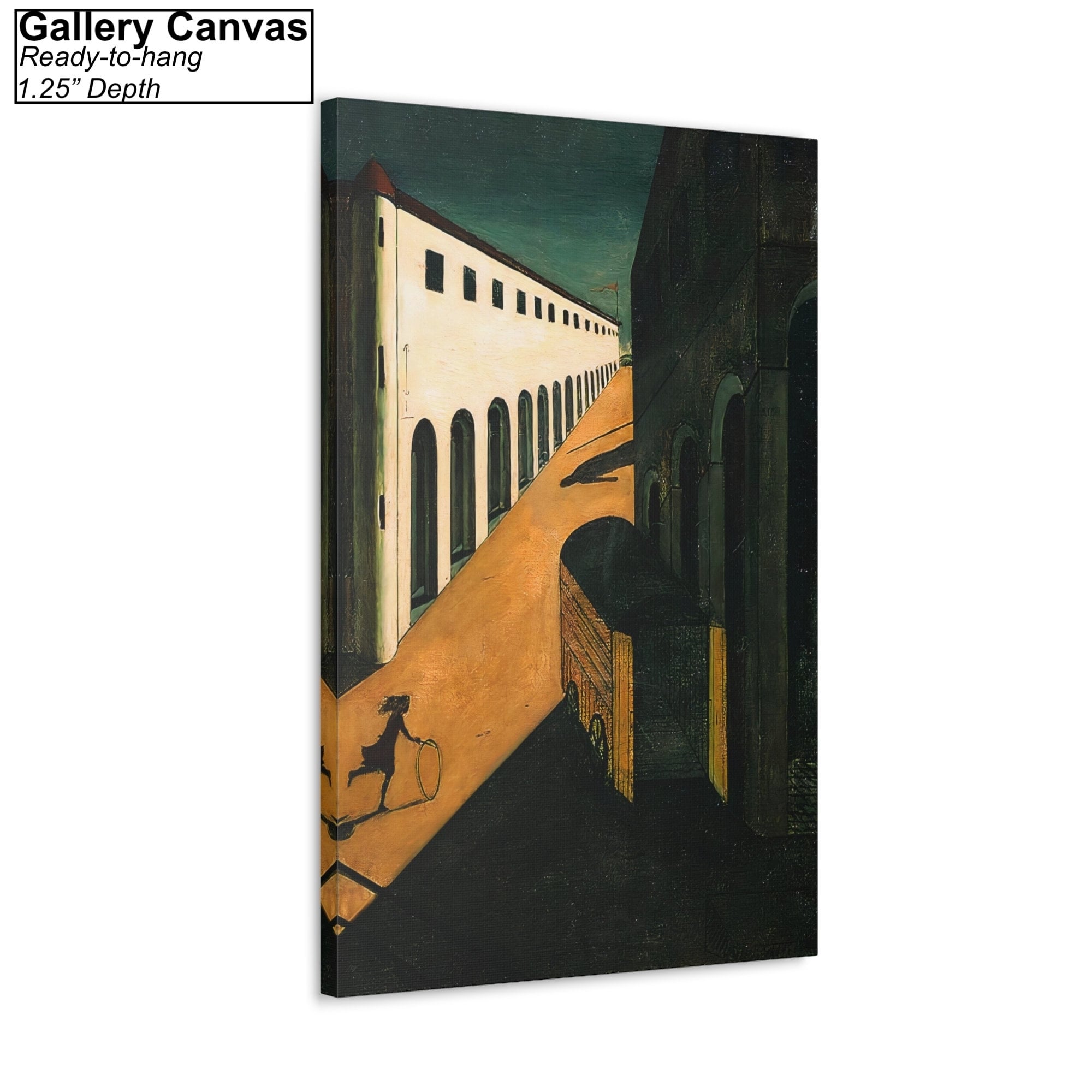 ジョルジョ・デ・キリコ 街路の謎と憂鬱 キャンバス/ポスター 壁アート