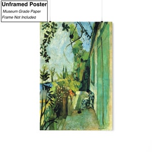 Reproducción de lienzo/póster de La Terraza de Saint Tropez de Henri Matisse Unframed Poster